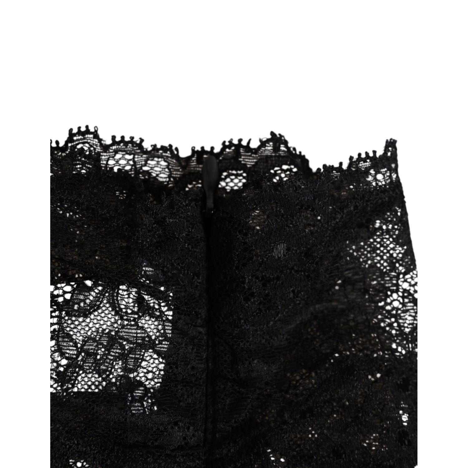 Dolce & Gabbana Black Lace Neck Scarf