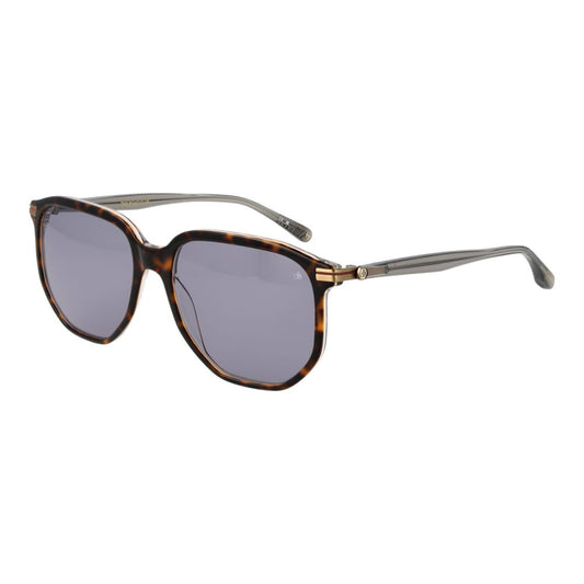 Scotch & Soda Brown Men Sunglass with grey lenses, metal frame, geometric style, full-rim design size 56-16-145.