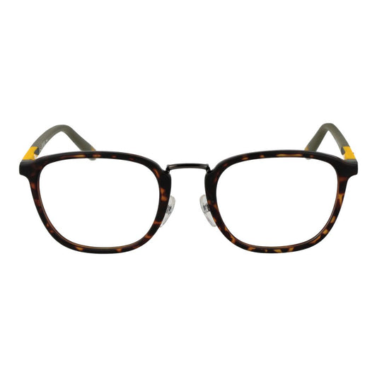 Fila Brown Unisex Glasses Frame - Full-Rim Plastic Panto Style