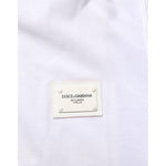 Dolce & Gabbana White Collared Short Sleeves Polo Men T-shirt featuring logo detail.