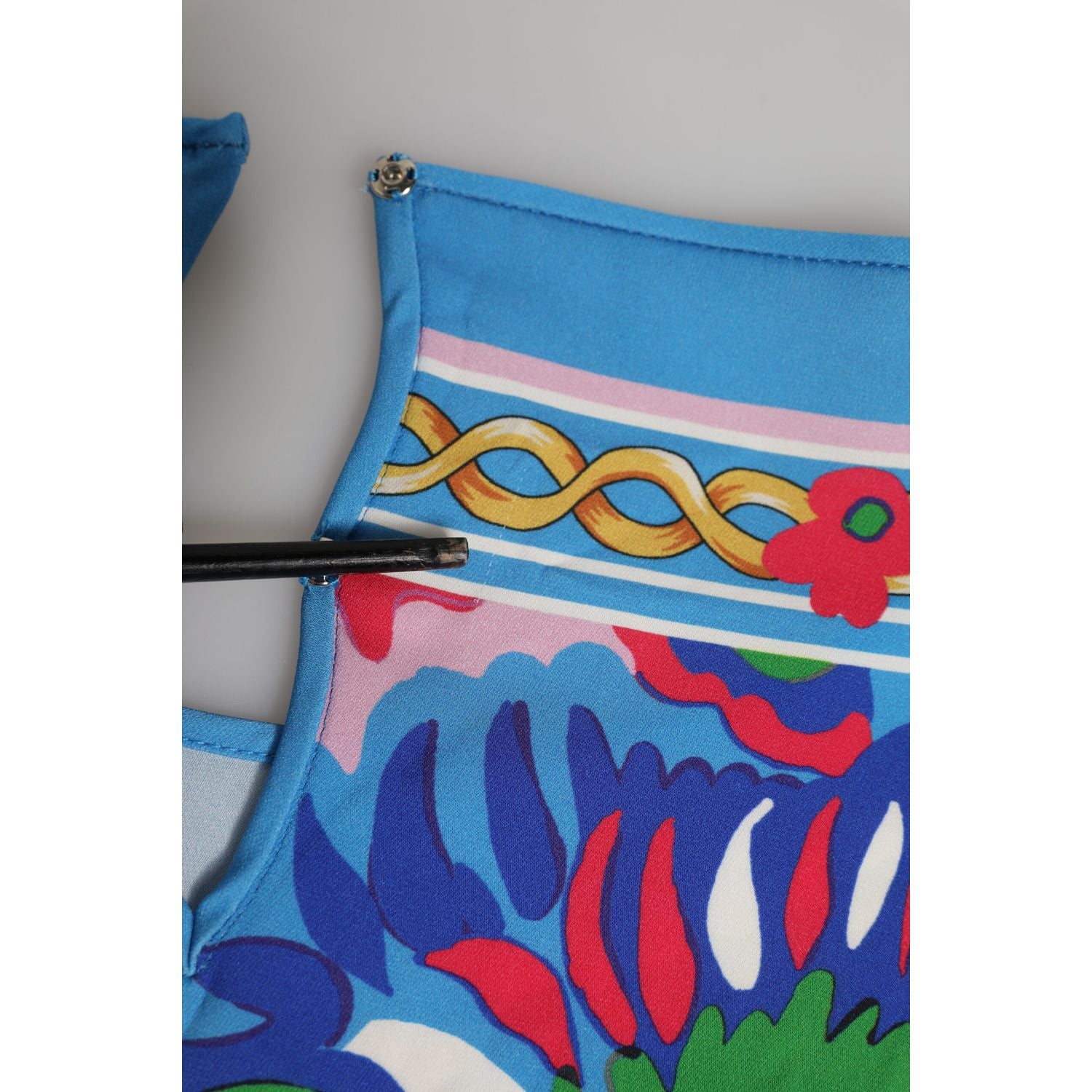 Dolce & Gabbana Multicolor Floral Printed Tunic Blouse Top