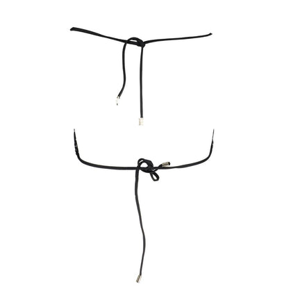 Karl Lagerfeld Black Elastane Swimwear