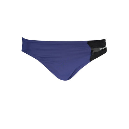 Karl Lagerfeld Blue Polyamide Women's Swim Brief