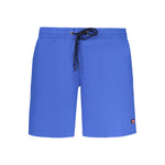 Norway 1963 Blue Polyamide Swimwear with elastic waistband, laces, dual pockets, contrasting details, and logo
