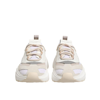 Dolce & Gabbana Multicolor Daymaster Low Top Sneakers Shoes showcasing front view with chunky silhouette and lace-up closure.