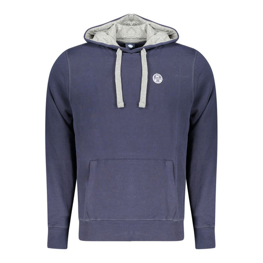 North Sails Blue Cotton Men's Hoodie