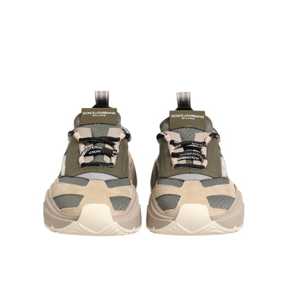 Dolce & Gabbana Multicolor Daymaster Low Top Sneakers Shoes with chunky design and rugged sole for style and comfort.