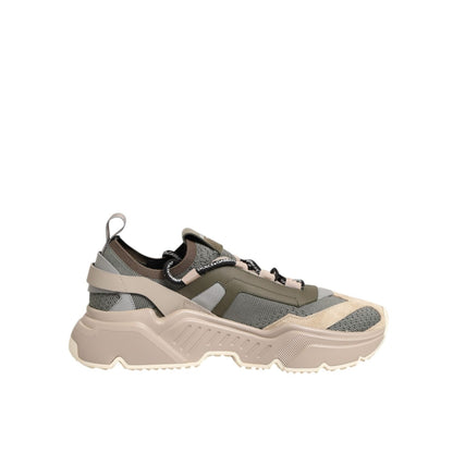 Dolce & Gabbana Multicolor Daymaster Low Top Sneakers Shoes featuring a chunky sole and vibrant design for style and comfort.