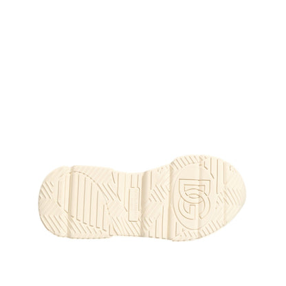 Sole view of Dolce & Gabbana Multicolor Daymaster Low Top Sneakers Shoes showcasing grip and logo details.