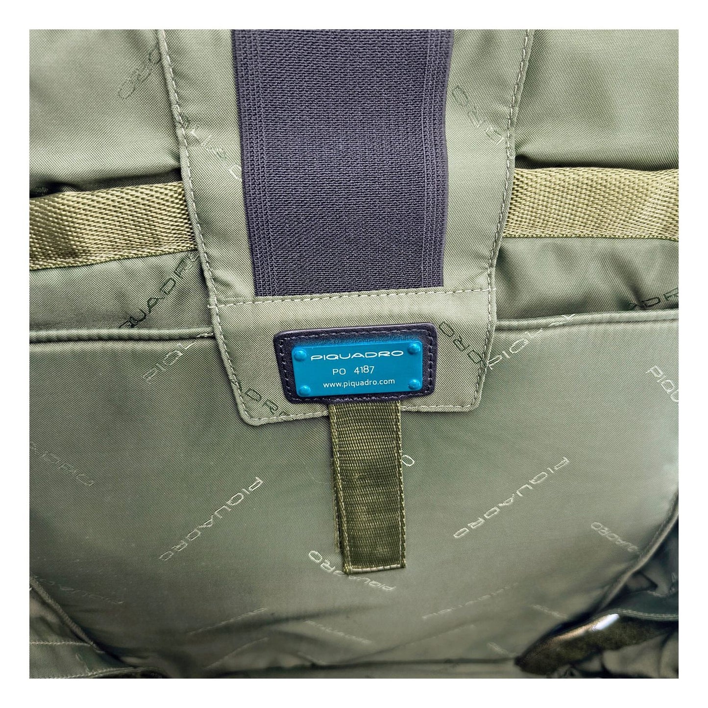 Piquadro Gray Fabric Backpack