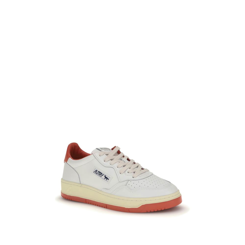 Autry White Leather Athletic Sneakers