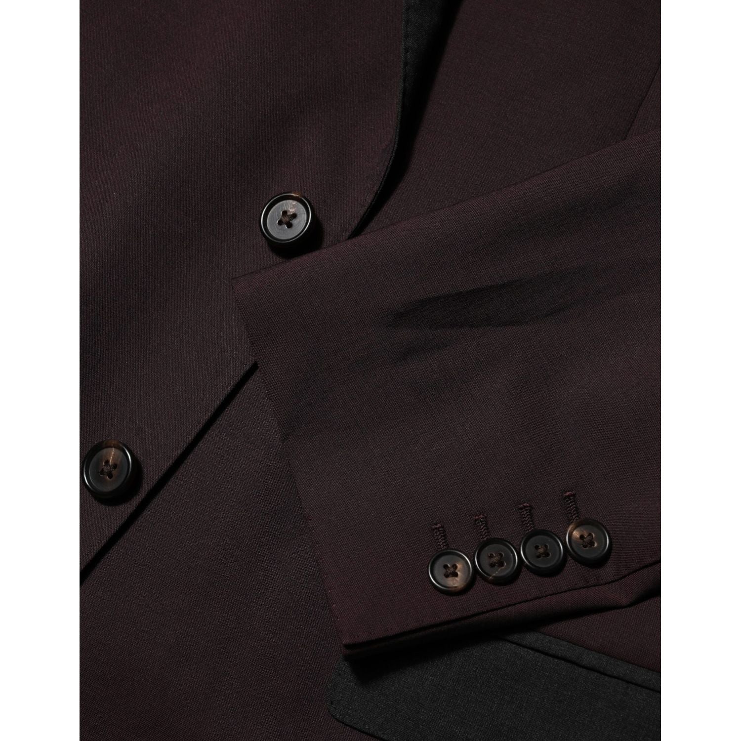 Dolce & Gabbana Maroon Wool 2 Buttons Suit Jacket Blazer