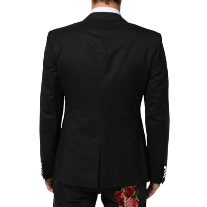 Dolce & Gabbana Black White MARTINI 1 Button Men Suit Blazer