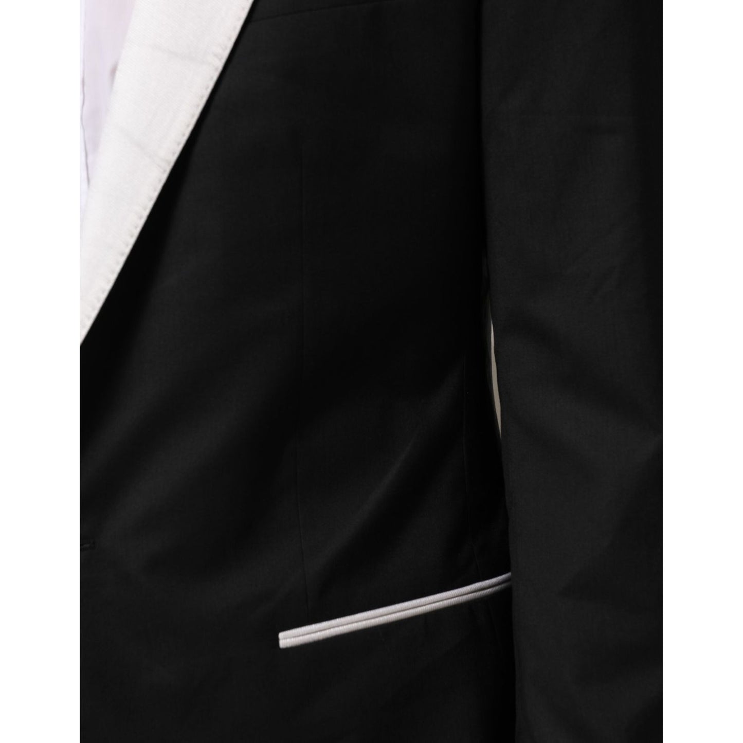 Dolce & Gabbana Black White MARTINI 1 Button Men Suit Blazer