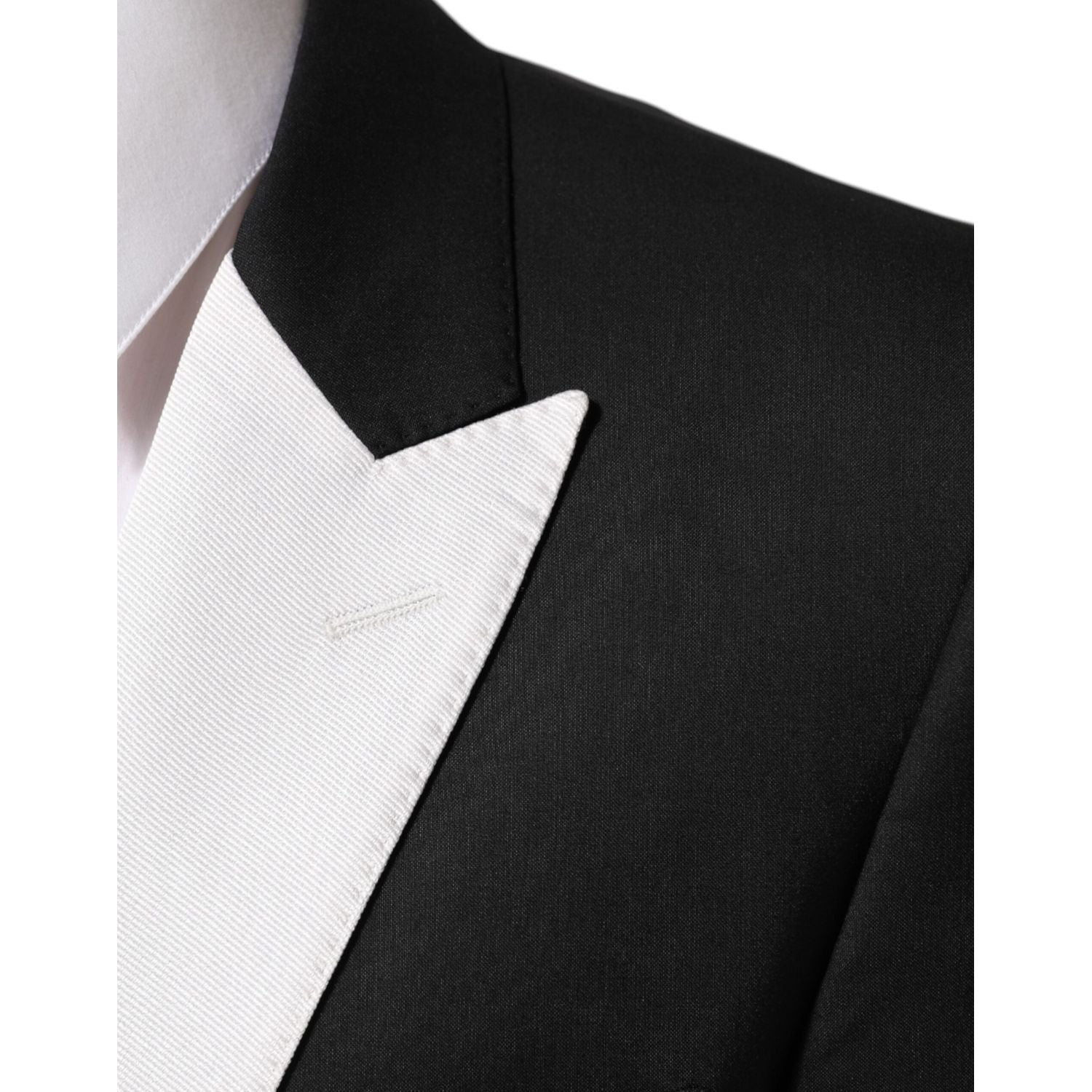 Dolce & Gabbana Black White MARTINI 1 Button Men Suit Blazer