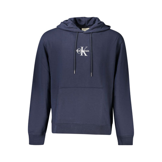 Calvin Klein Blu Cotton Men Sweatshirt