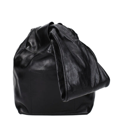 Jil Sander Black Leather Handbag