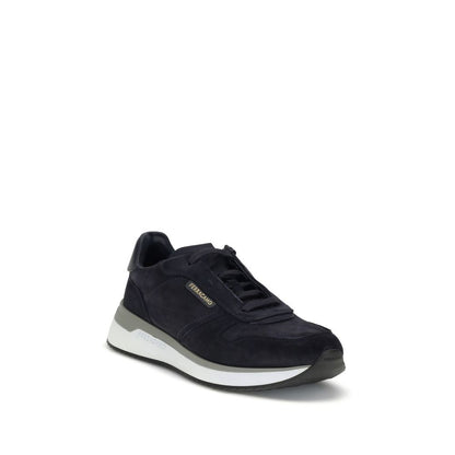 Ferragamo Blue Rubber Athletic Sneakers