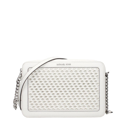 Michael Kors White Leather Crossbody Bag