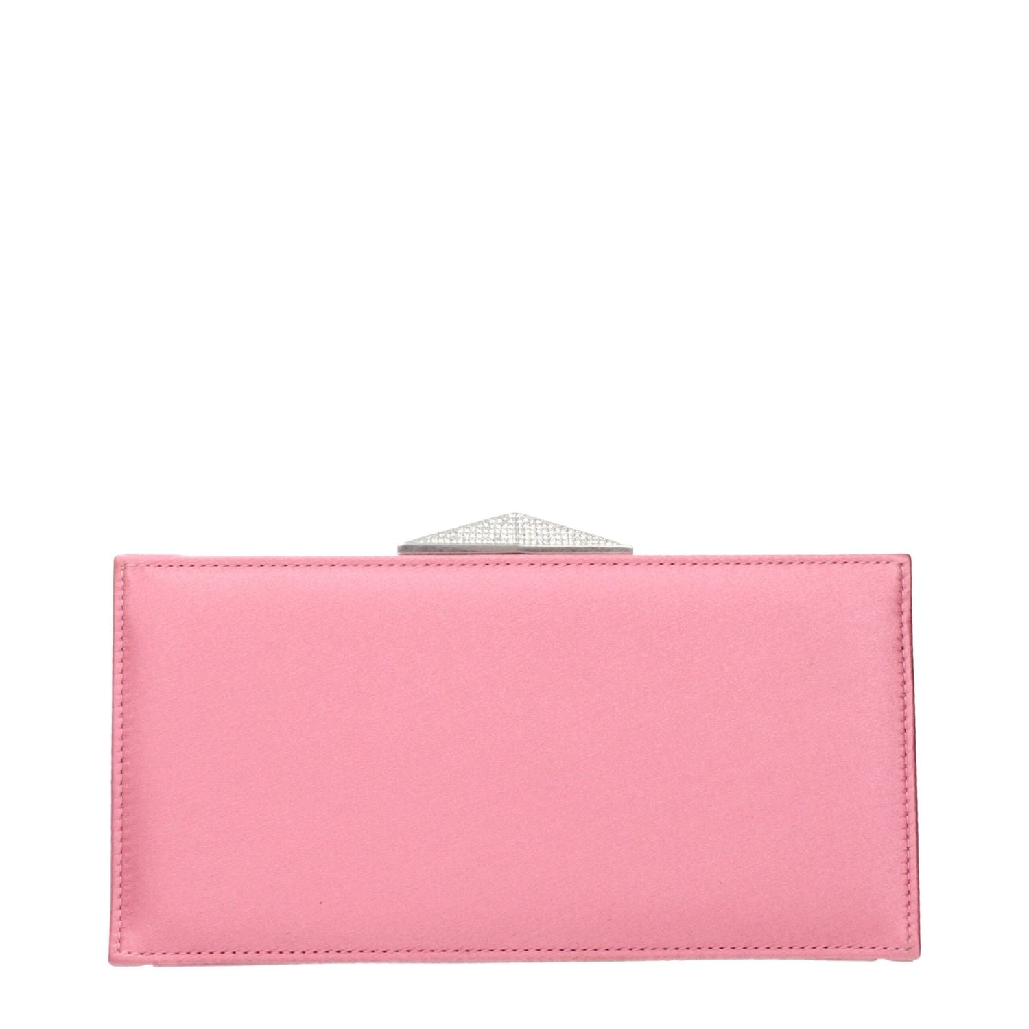 Jimmy Choo Pink Satin Clutch Bag