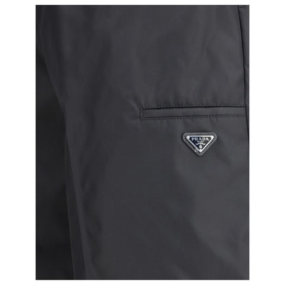 Prada Black Recycled Polyamide Bermuda Shorts 1728,72470364320,Bermuda - Shorts - Clothing,Black,Clothing,IT46 | S,IT48 | M,IT50 | L,IT52 | XL,Men,New with tags,Prada,Shorts - Clothing