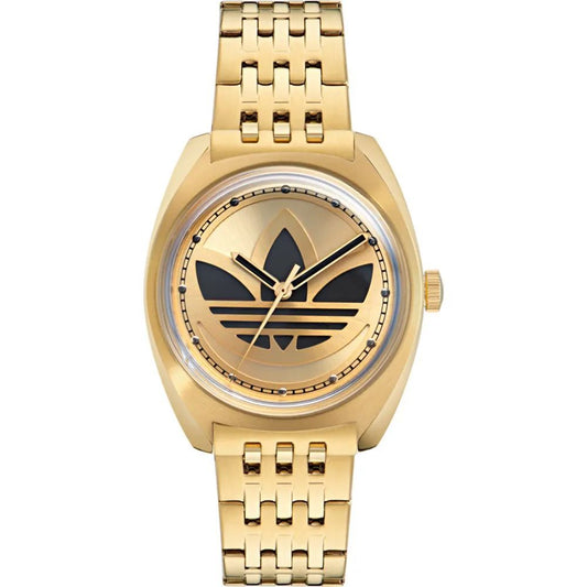 Adidas Gold Stainless Steel Dress Watch 1728,67434610848,Accessories,Adidas,Dress Watches - Watches - Accessories,Gold,New with tags,Unisex,Watches - Accessories