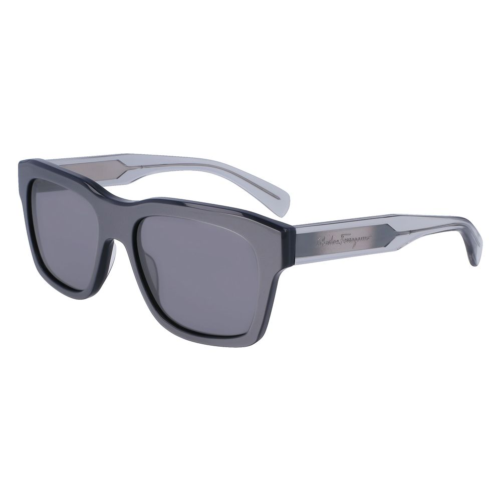 Ferragamo Gray Acetate Sunglasses