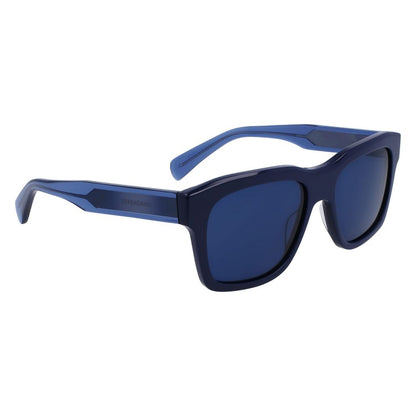 Ferragamo Blue Acetate Sunglasses