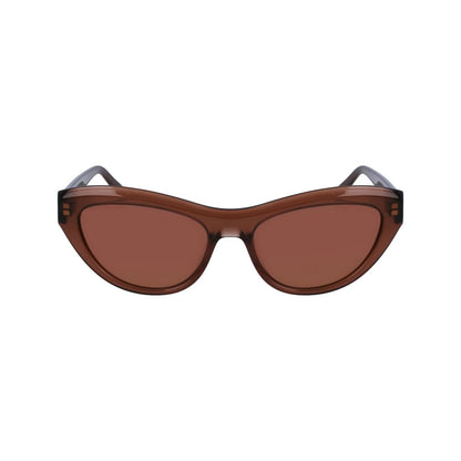 Ferragamo Brown Acetate Sunglasses