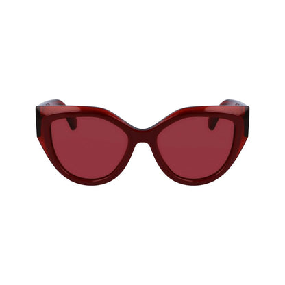 Ferragamo Red Acetate Sunglasses