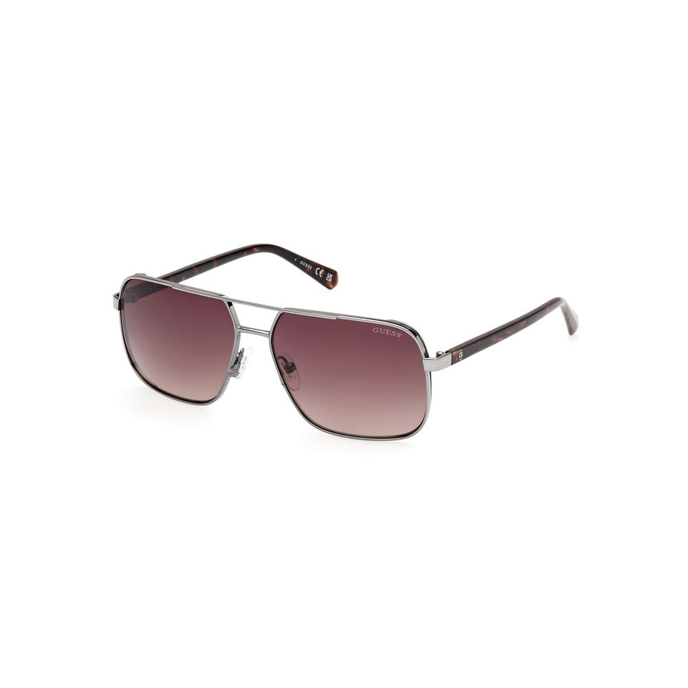 Guess Gray Metal Sunglasses 1728,67434610848,Accessories,Glasses and Sunglasses - Accessories,Gray,Guess,Men,New with tags,Sunglasses - Glasses and Sunglasses - Accessories