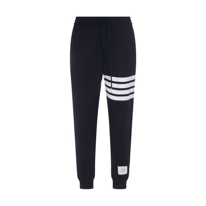 Thom Browne Blue Cotton Athletic Pants