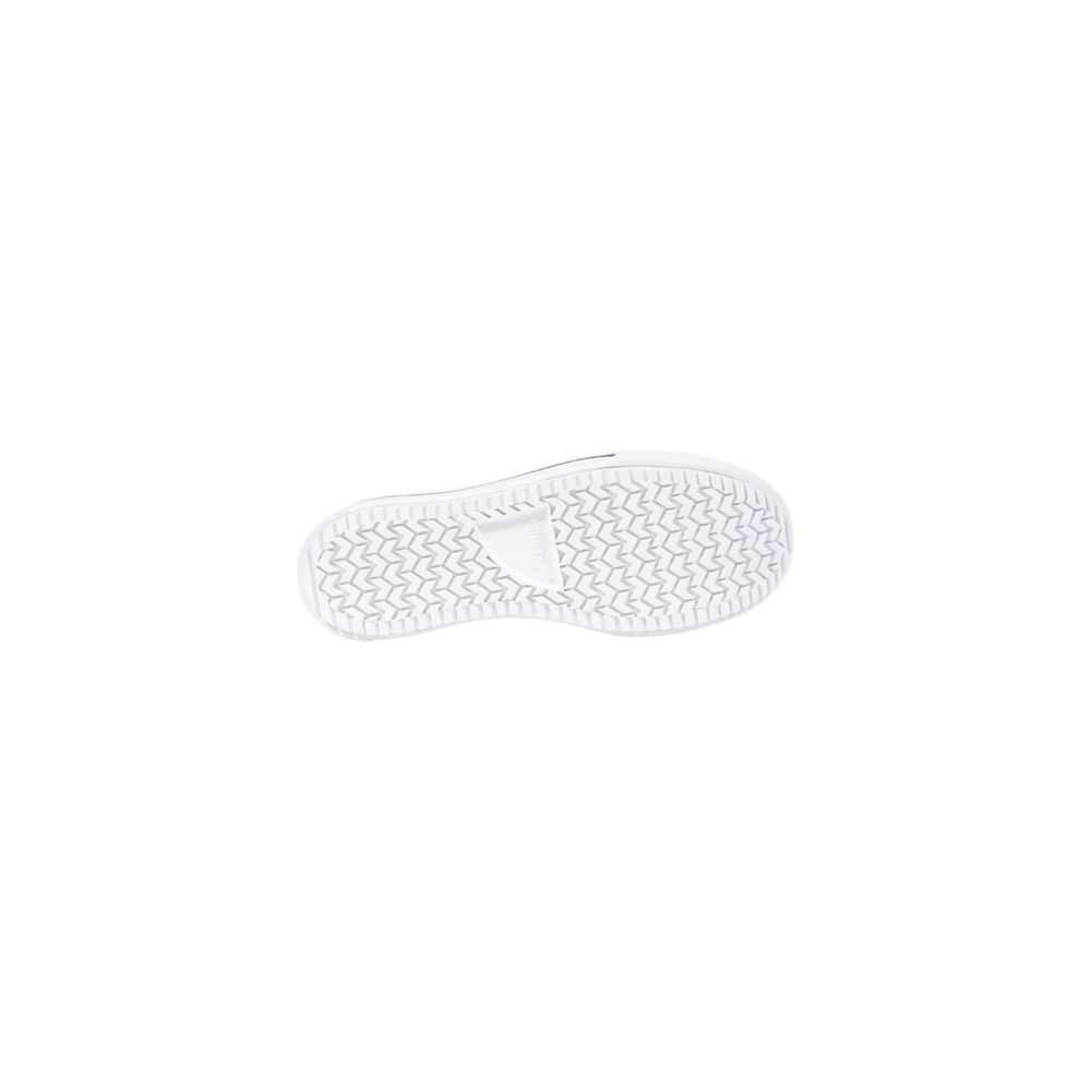 Converse Black And White Fabric Platform Sneakers