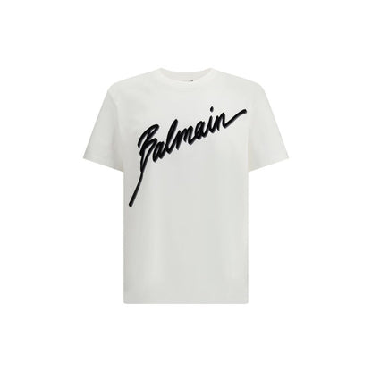 Balmain White Cotton T-Shirt 1728,72470364320,Balmain,Clothing,L,M,Men,New with tags,T-Shirts - Clothing,White