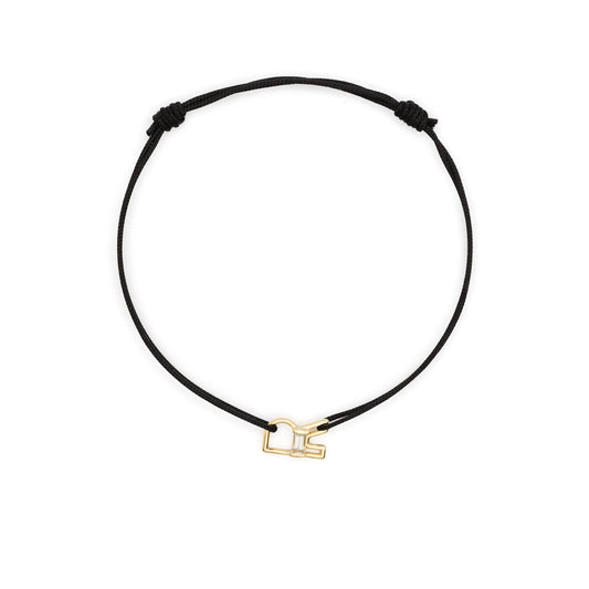 ALIITA BRACCIALI MOD. CBPUHR00KZYG09K gold and black bracelet with minimalist design.