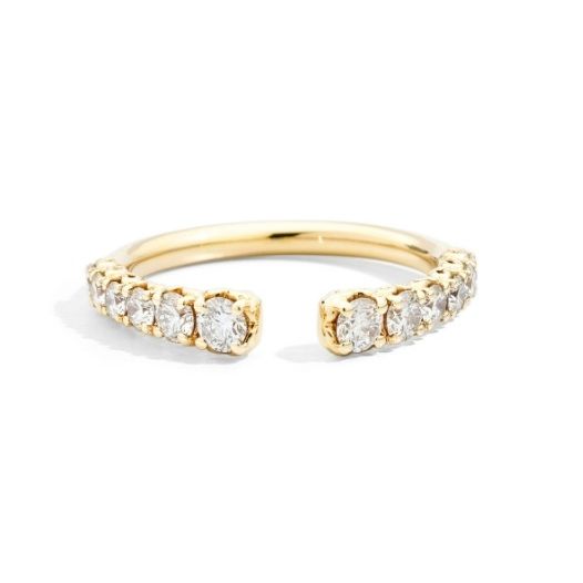 ANELLI RECARLO MOD. R01FN008_G066-13 gold ring with diamonds, elegant and stylish jewelry piece.