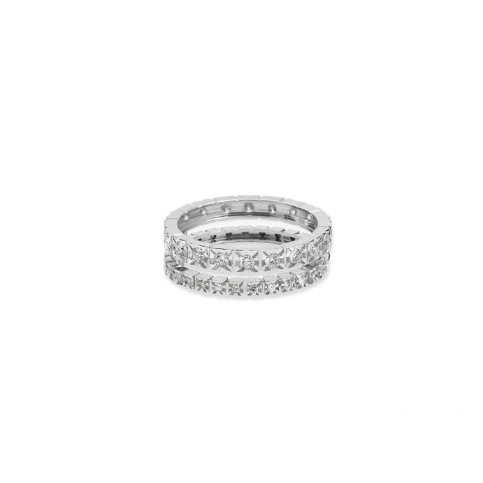 Elegant diamond band "ANELLI RECARLO MOD. R39GD005_D" showcasing luxurious craftsmanship and sparkling stones, perfect for special occasions.