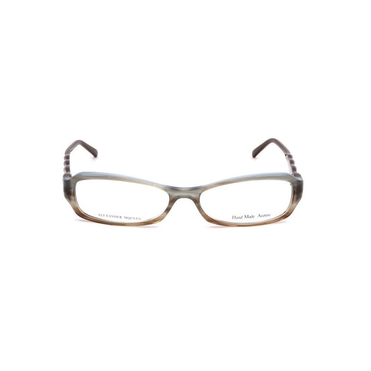 Alexander McQueen Brown Acetate Frames for women, model AMQ4162R4E with measurements 52/15/135 mm.