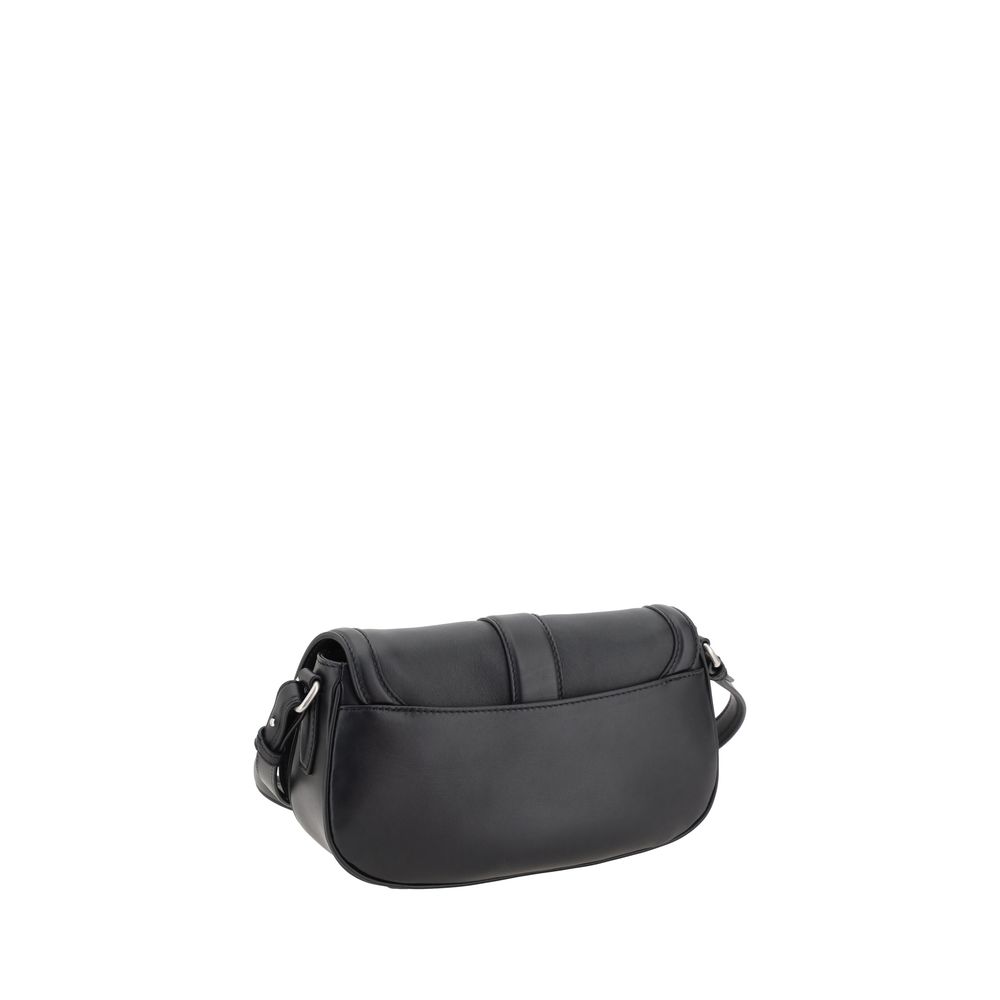 Front view with bag zipped and handles upright.
