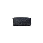 Alviero Martini Prima Classe Black Cotton Clutch Bag with elegant design, perfect for casual or evening use.