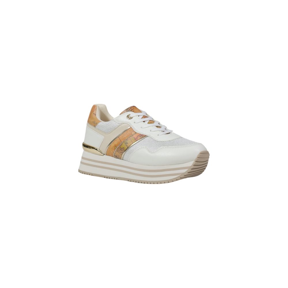 Alviero Martini Prima Classe White Polyethylene Platform Sneakers with elegant design for women
