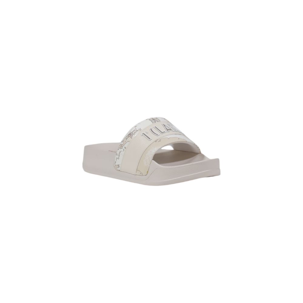 Alviero Martini Prima Classe White Polyethylene Slippers for women, elegant and comfortable, made of 100% polyurethane for summer and home relaxation.