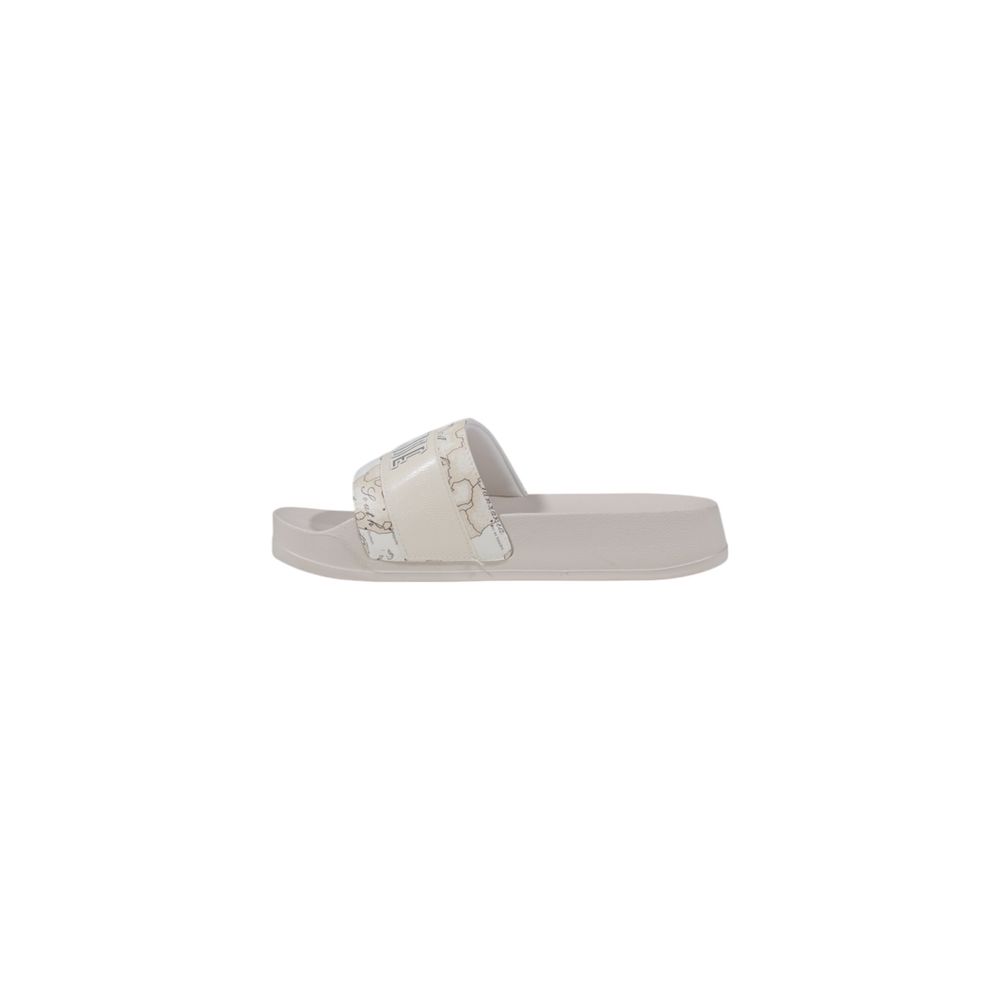 Alviero Martini Prima Classe White Polyethylene Slippers showcasing sophisticated design and comfort for women.