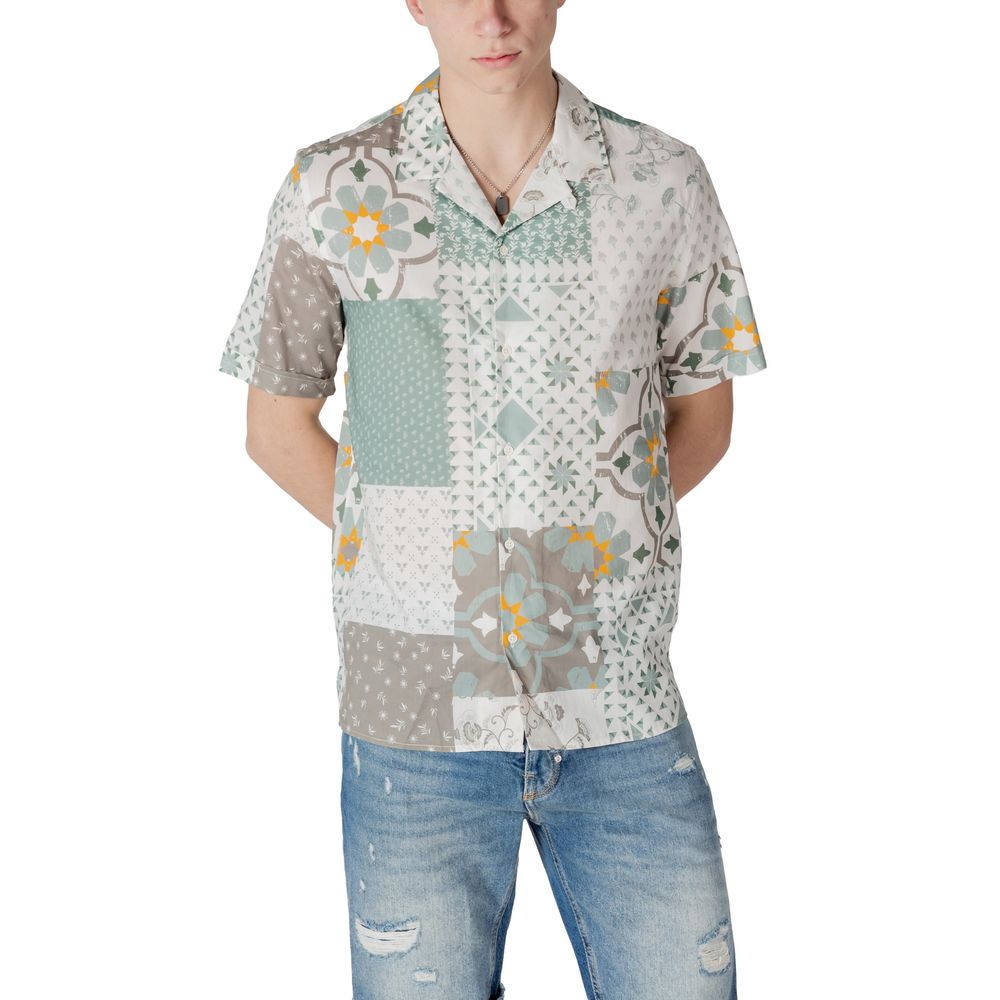Antony Morato Green Viscose Shortsleeve Shirt