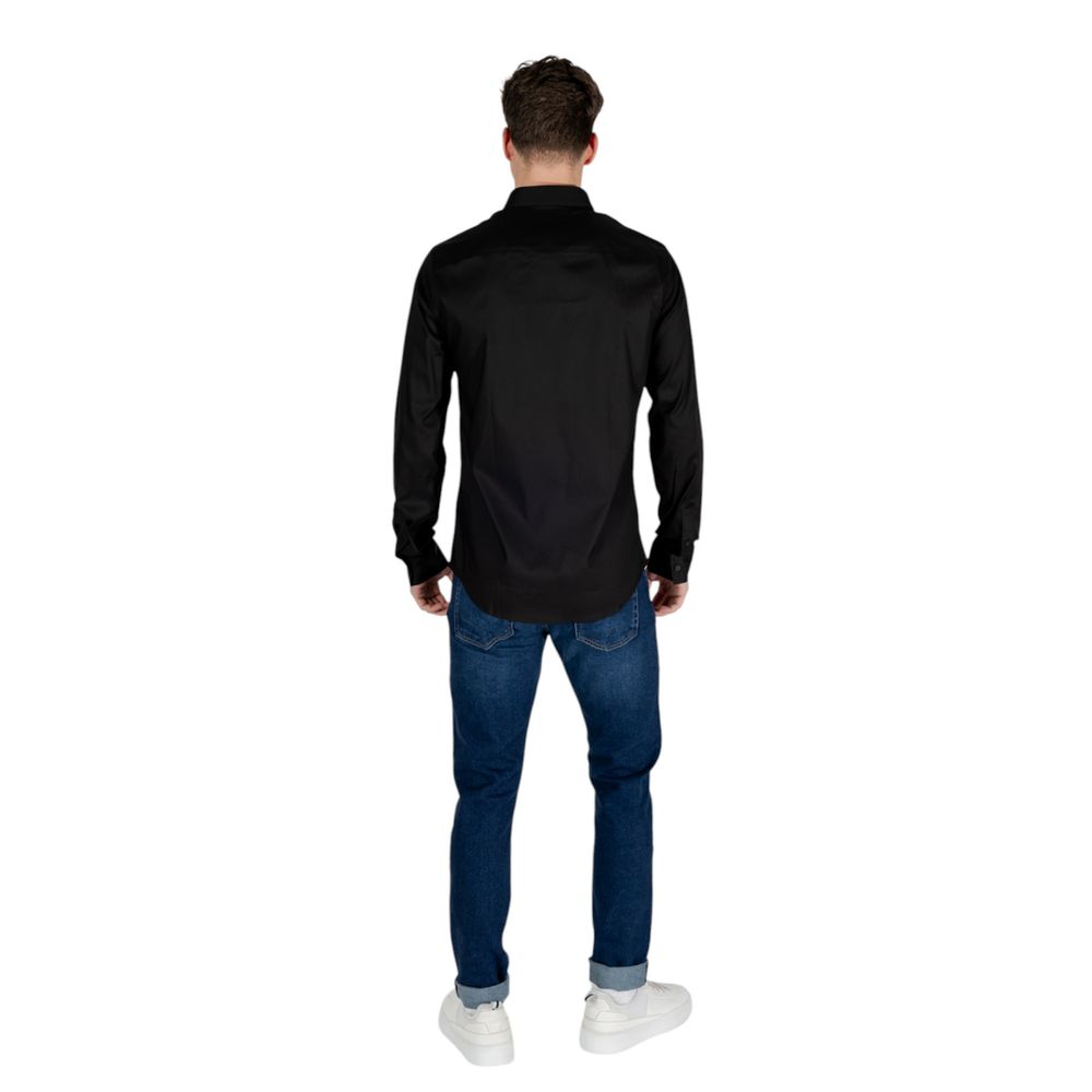 Armani Exchange Black Lyocell Shirt