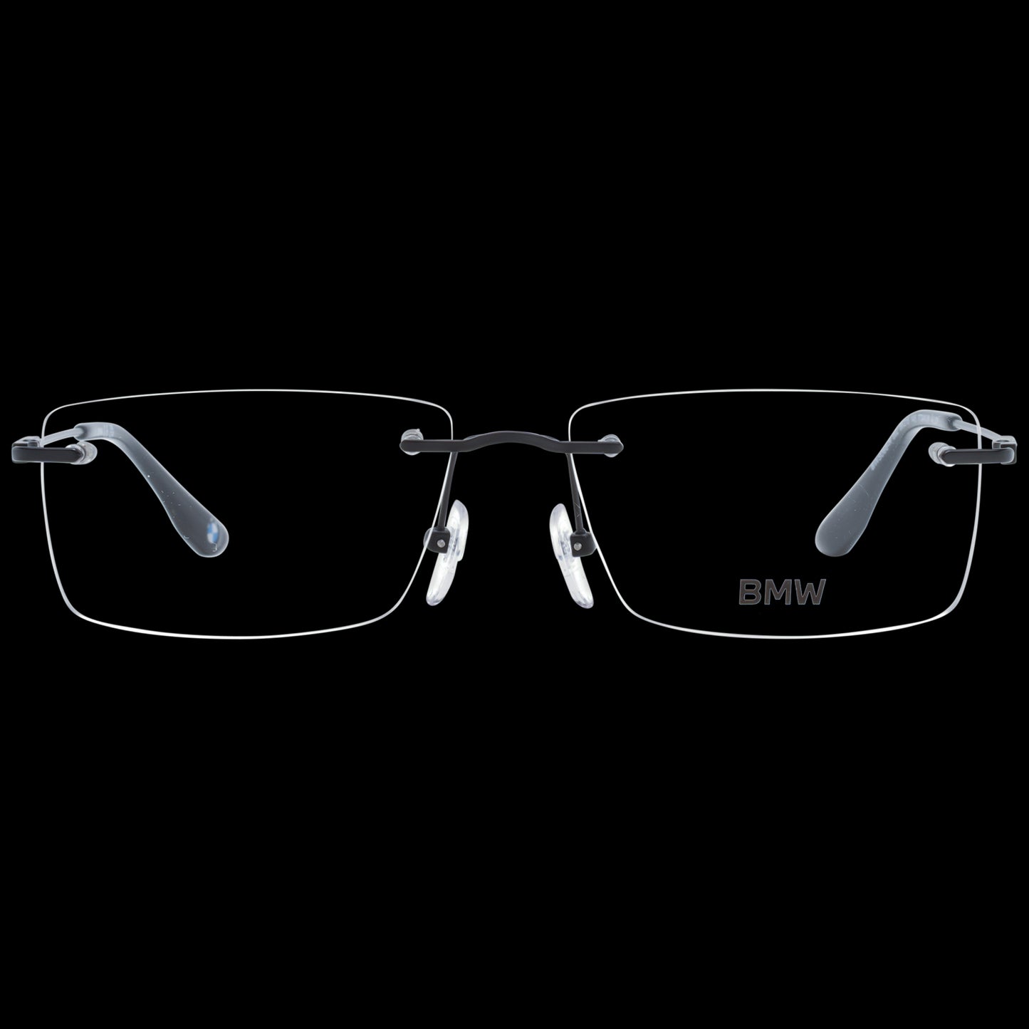 BMW MOD. BW5066-H 56002 Gent glasses on black background, featuring elegant metallic frames with sleek design for men.