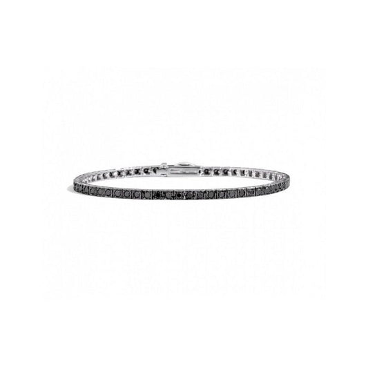 BRACCIALI RECARLO MOD. T39SE885_DK-19 elegant silver bracelet with gemstone accents
