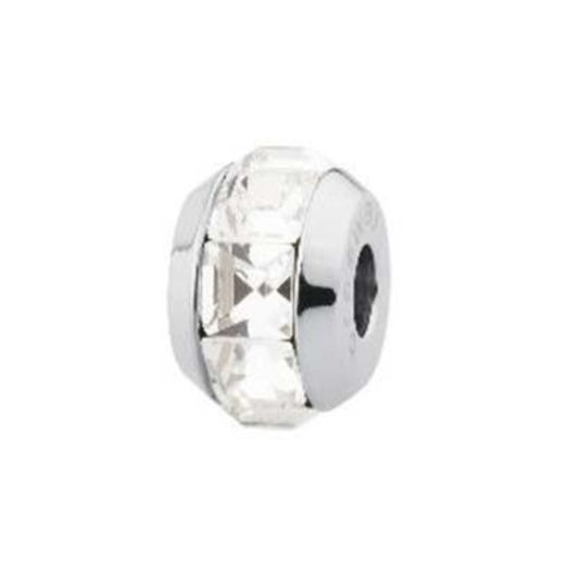 BROSWAY Mod. BTJM01 crystal-studded charm bead in silver color