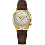 BULOVA Mod. ACCUTRON LEGACY LIMITED EDITION watch with gold case, leather strap, and sapphire dial, water resistant 3 ATM.