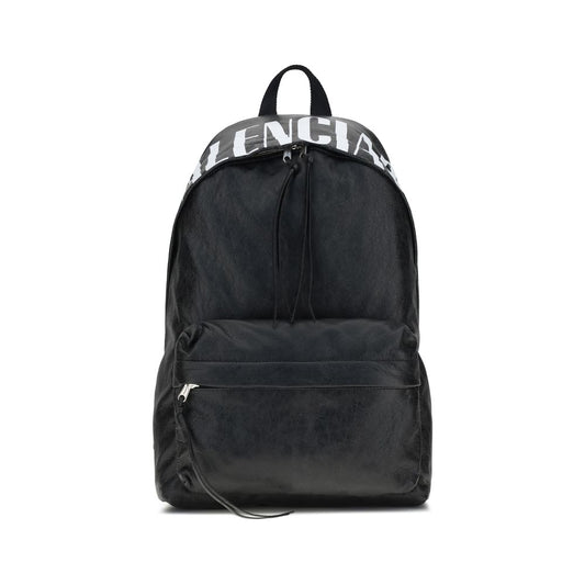 Balenciaga Black Lamb Ovis Aries Aries Backpack